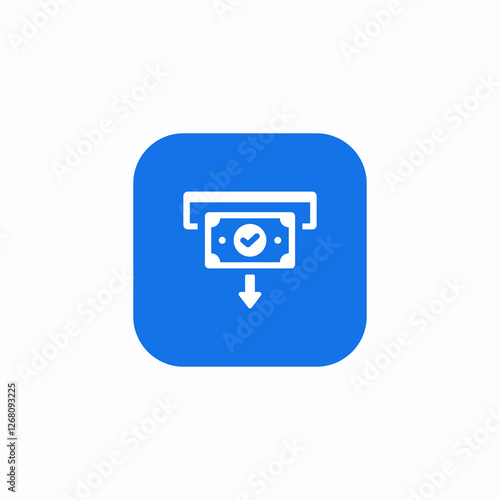 atm transfer dollar icon sign vector