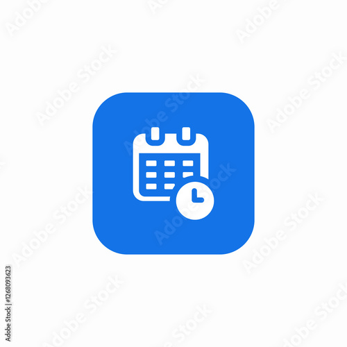 calendar timing icon sign vector