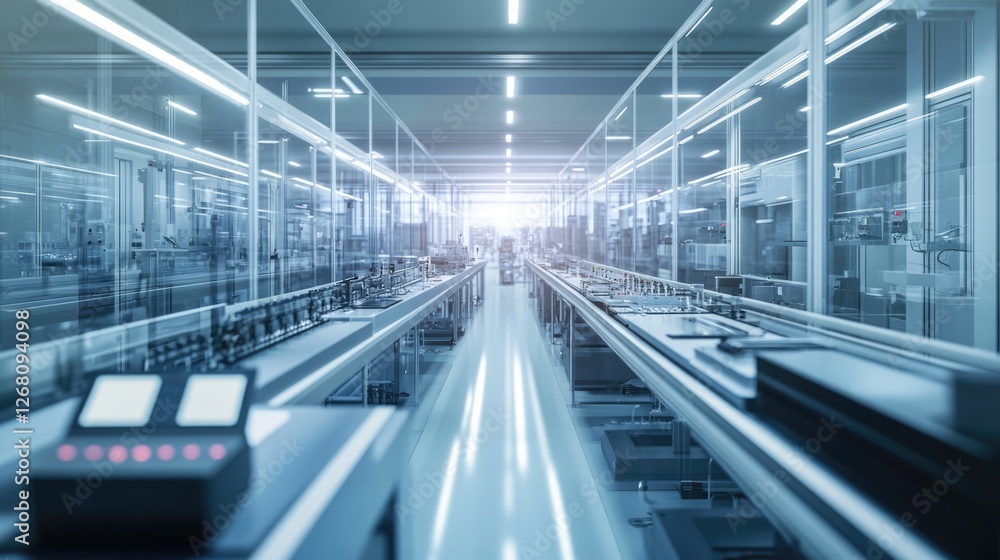 Cleanroom Manufacturing Facility with Modern Equipment and Technology