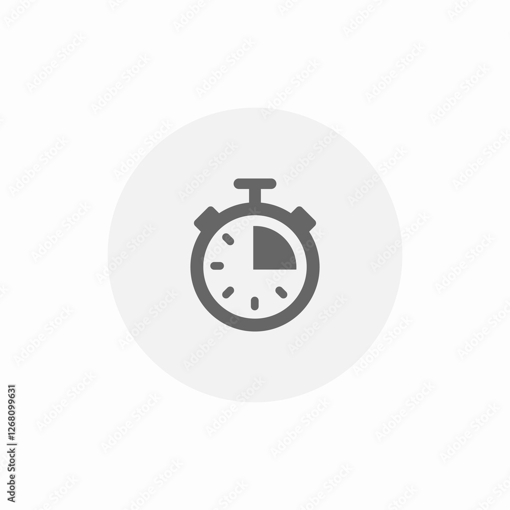 clock quarter icon sign vector clock quarter icon sign vector