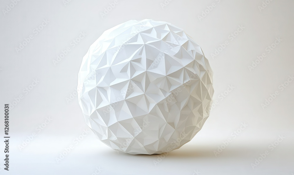 A modern geometric abstract 3D rendering of a polygonal sphere, ideal for use in posters, covers, branding, banners, and placards with a futuristic theme A modern geometric abstract 3D rendering of a polygonal sphere, ideal for use in posters, covers, branding, banners, and placards with a futuristic theme