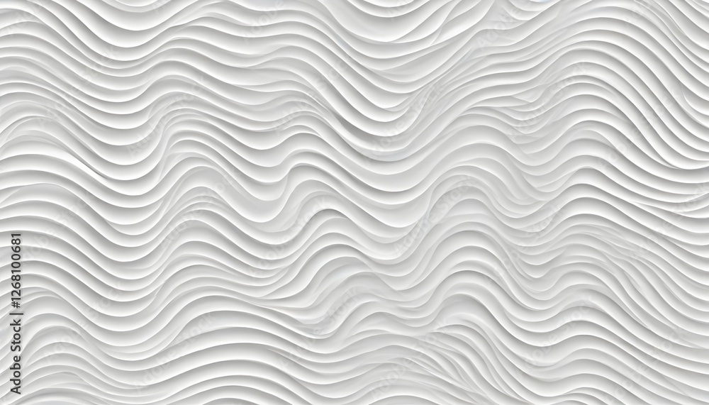 Modern minimalist seamless white wave texture pattern stylish textured background Modern minimalist seamless white wave texture pattern stylish textured background