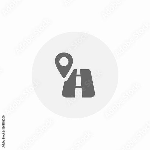 street locations icon sign vector