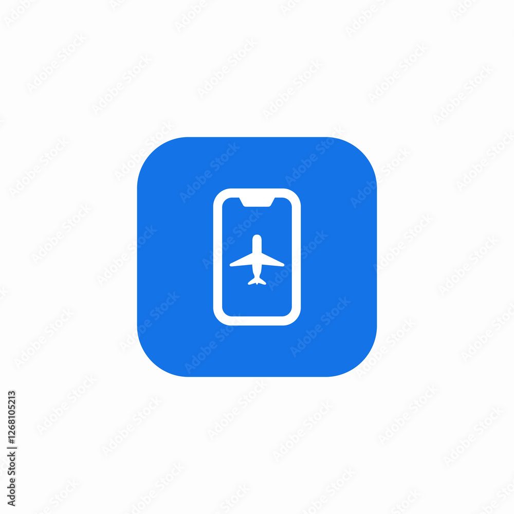 airline flight application icon sign vector airline flight application icon sign vector