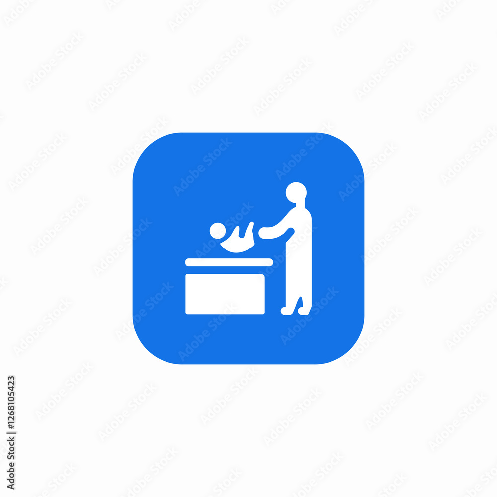 baby change station place icon sign vector baby change station place icon sign vector