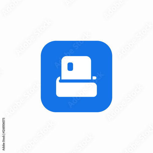 debit card application platform icon sign vector