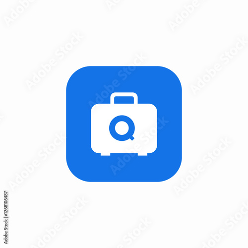 find luggage icon sign vector