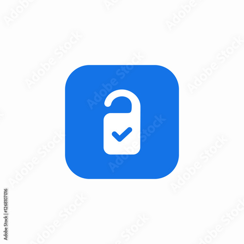 hotel knob icon sign vector