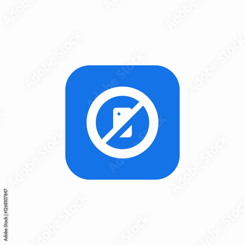 mobile devices forbidden icon sign vector