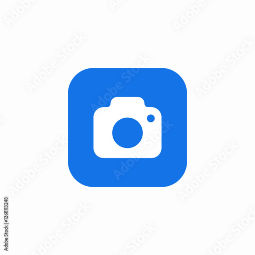 lens capture camera application icon sign vector
