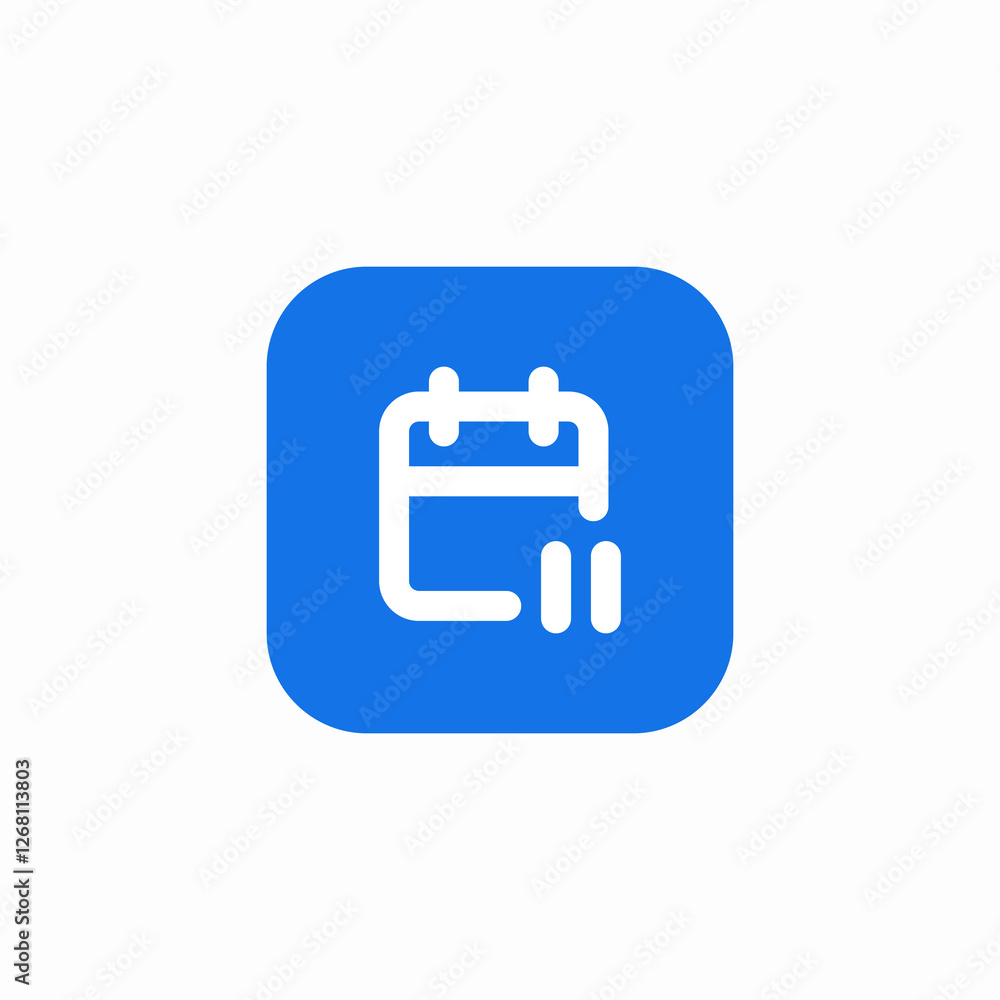 pause calendar event icon sign vector pause calendar event icon sign vector