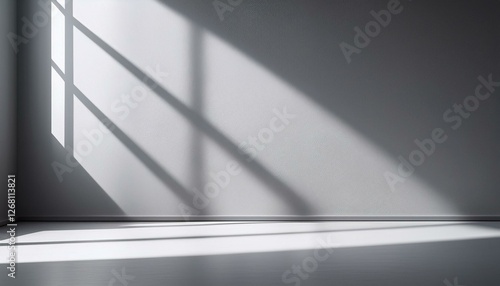 Wallpaper Mural gray background for product presentation with shadow and light from windows Torontodigital.ca