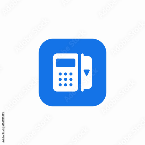 payment on the spot icon sign vector