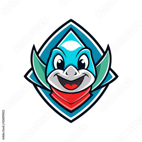 Neon Tetra Fish Vector Illustration – Cartoon, Clipart & Line Art Design on White Background, Neon tetra fish vector clipart in cartoon, line art, and illustration style on a white background.