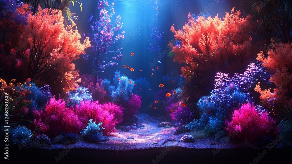 Obraz premium A Mesmerizing 3D Abstract Multicolor Visualization