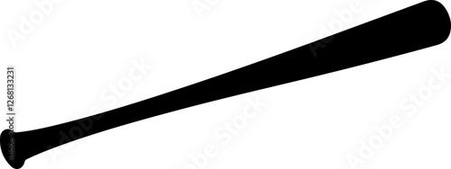Silhouette of a Baseball Bat