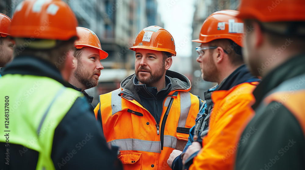 Construction Team in Discussion Construction Team in Discussion
