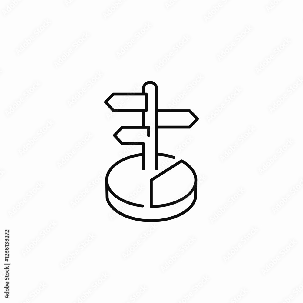 statistics directions icon sign vector statistics directions icon sign vector
