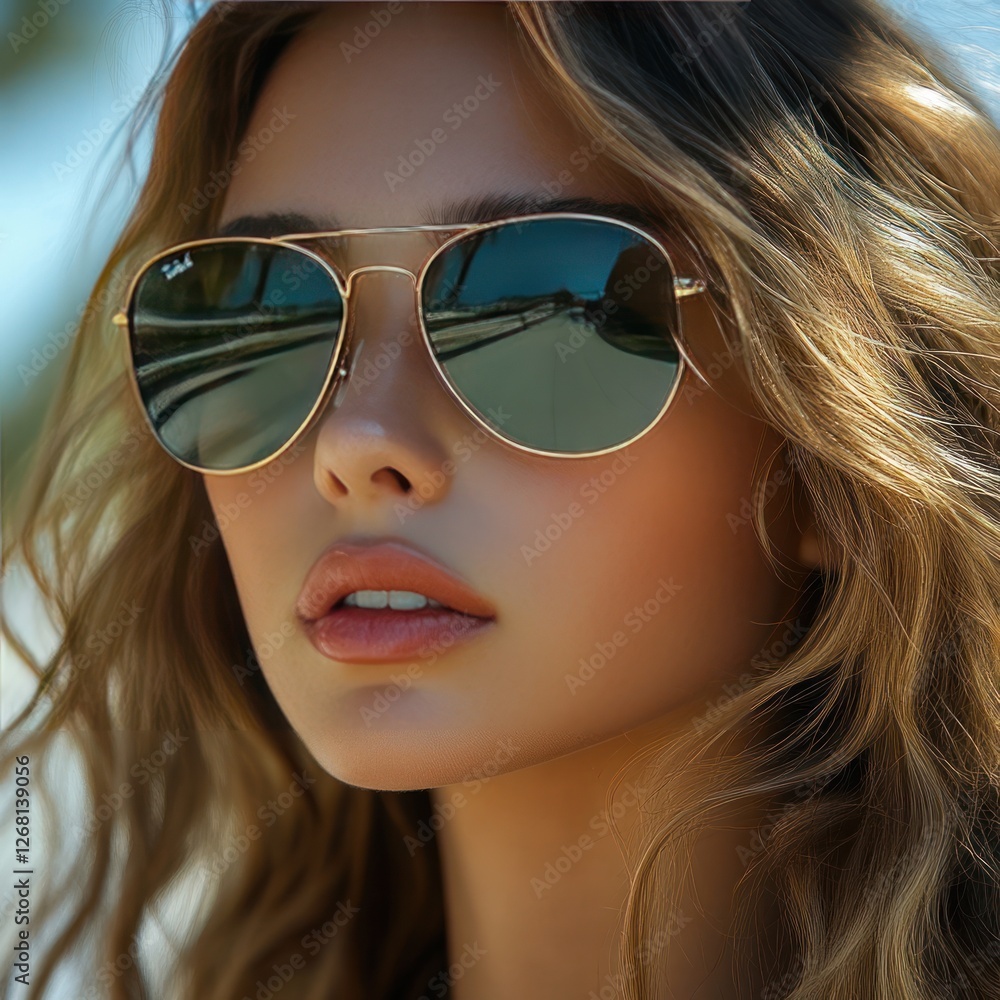 Designer sunglasses with classic aviator style Designer sunglasses with classic aviator style