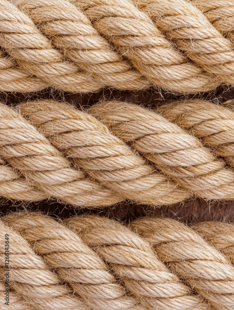 Close-up of Twisted Rope Texture Close-up of Twisted Rope Texture