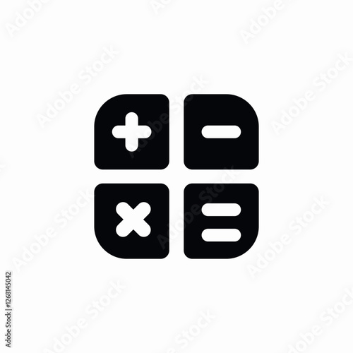 calculator application icon sign vector