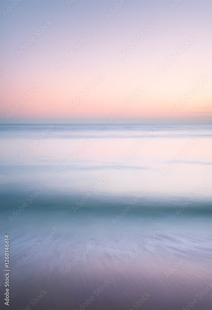 Obraz premium Seascape at Sunset: Long Exposure Photography