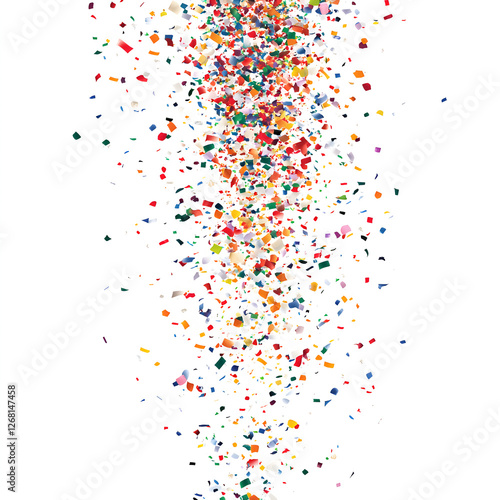 Colorful Confetti Background Celebrating Lively Party Festivities