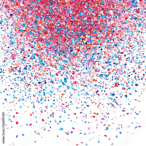 Vibrant and Colorful Confetti Sprinkle Background for Party Celebrations and Festive Events