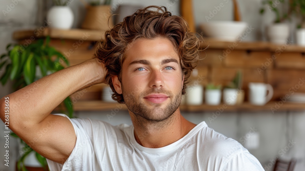 Fototapeta premium portrait of a handsome young man in casual clothes.