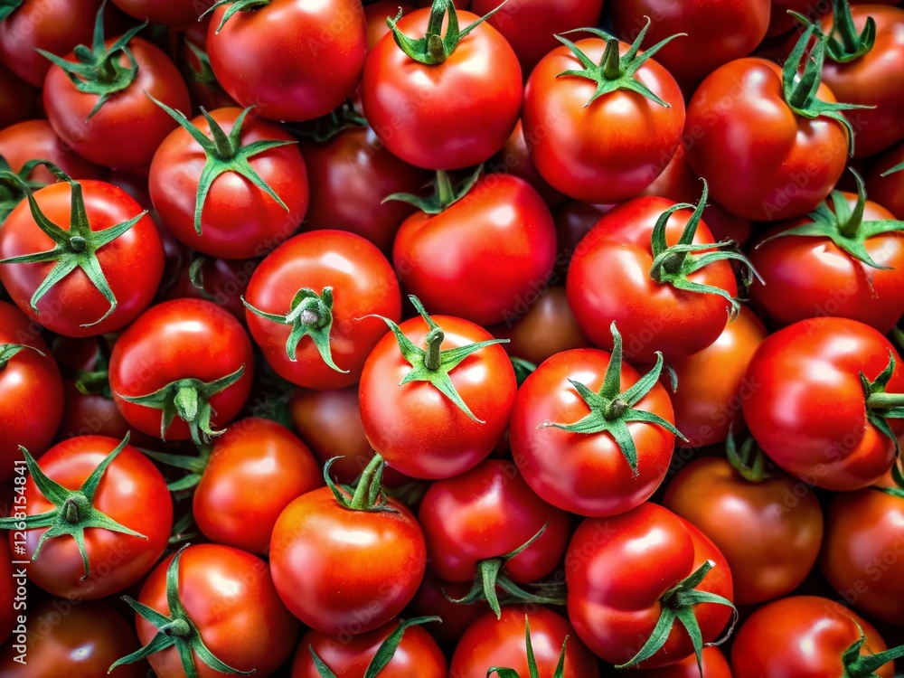 Chilean Red Tomatoes Greengrocer Top View Minimalist Stock Photo Chilean Red Tomatoes Greengrocer Top View Minimalist Stock Photo
