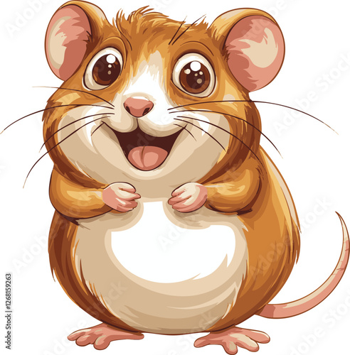 hamster cartoon vector illustration