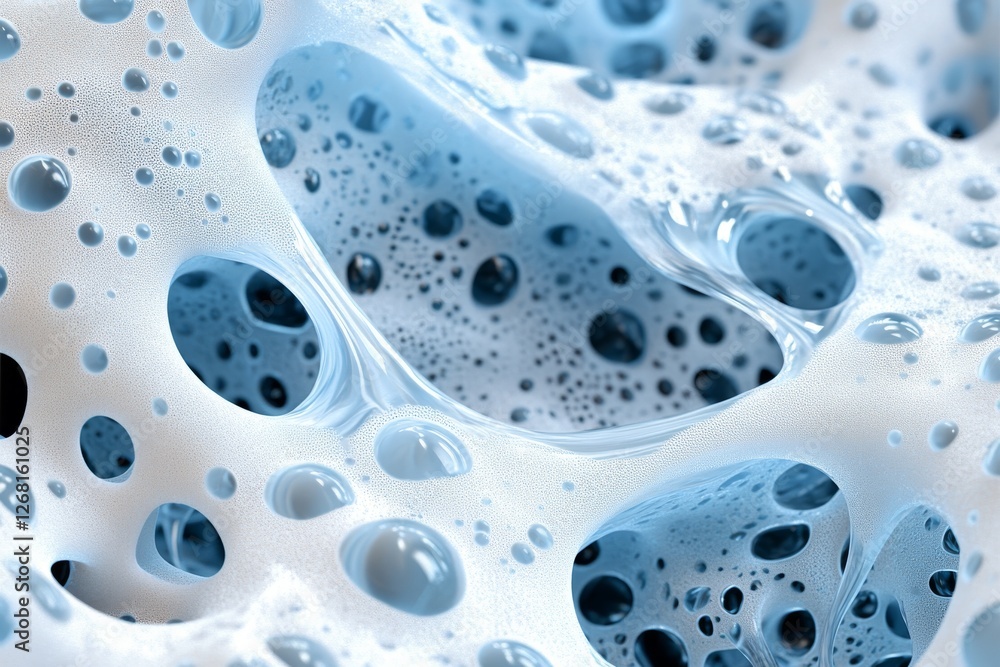 Abstract composition: molecular structures or water. Generative AI Abstract composition: molecular structures or water. Generative AI
