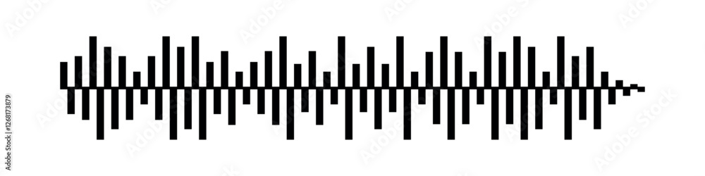 Sound wave. Audio vector illustration Sound wave. Audio vector illustration
