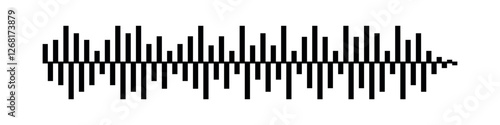 Sound wave. Audio vector illustration