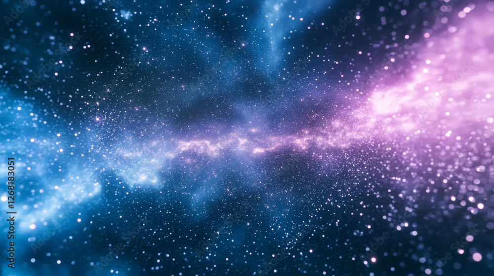 Obraz premium stunning cosmic scene featuring vibrant colors and stars