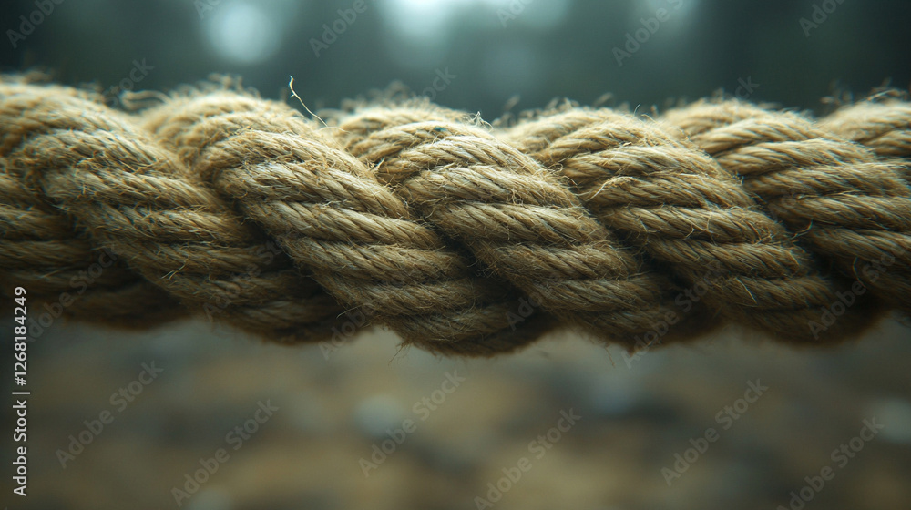 Close-up of a rope knot made from two different ropes at the center, modern and blurred background with bright tones, symbolizing chaos, with empty space for caption.
Close-up of a rope knot made from two different ropes at the center, modern and blurred background with bright tones, symbolizing chaos, with empty space for caption.