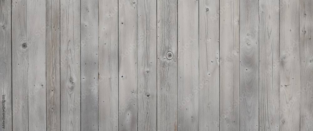 a wooden surface, showcasing a vertical layout of four wide planks. The wood has a weathered and rustic appearance, with a predominantly light gray color, interspersed with subtle variations in tone. a wooden surface, showcasing a vertical layout of four wide planks. The wood has a weathered and rustic appearance, with a predominantly light gray color, interspersed with subtle variations in tone.