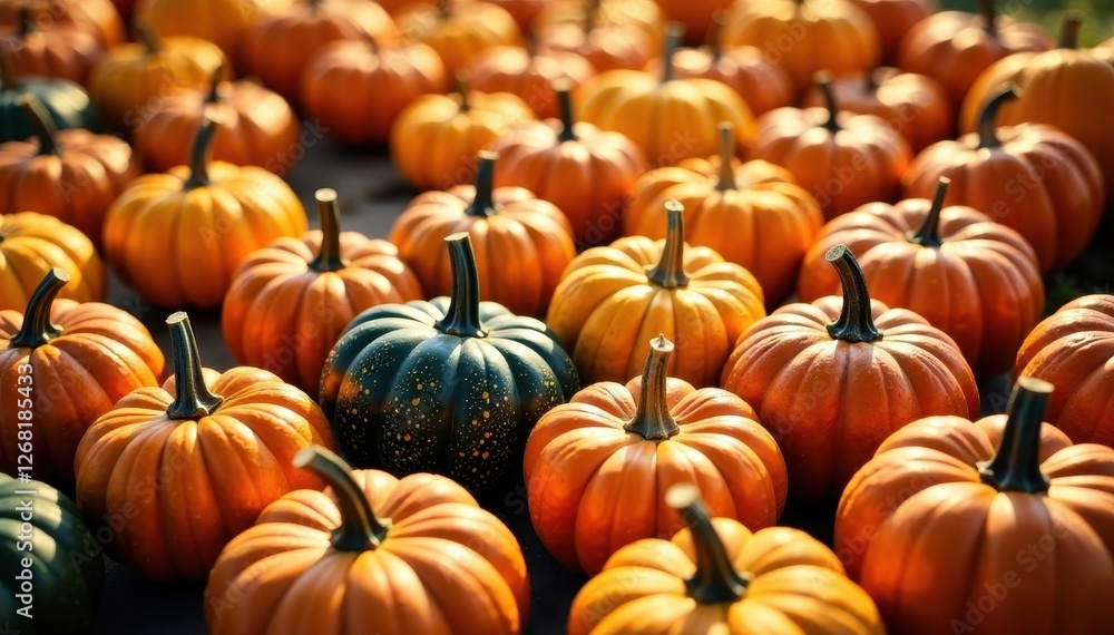Gourds and pumpkins in a colorful arrangement with golden light, warm light, pumpkins, gourds Gourds and pumpkins in a colorful arrangement with golden light, warm light, pumpkins, gourds