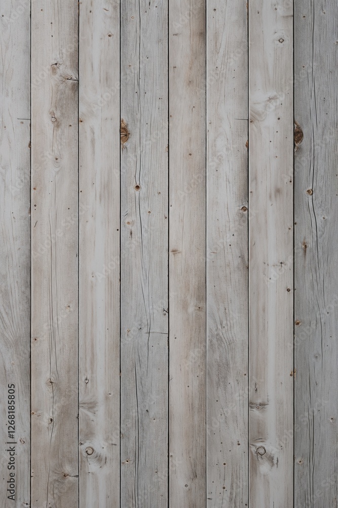 a wooden surface, showcasing a vertical layout of four wide planks. The wood has a weathered and rustic appearance, with a predominantly light gray color, interspersed with subtle variations in tone. a wooden surface, showcasing a vertical layout of four wide planks. The wood has a weathered and rustic appearance, with a predominantly light gray color, interspersed with subtle variations in tone.