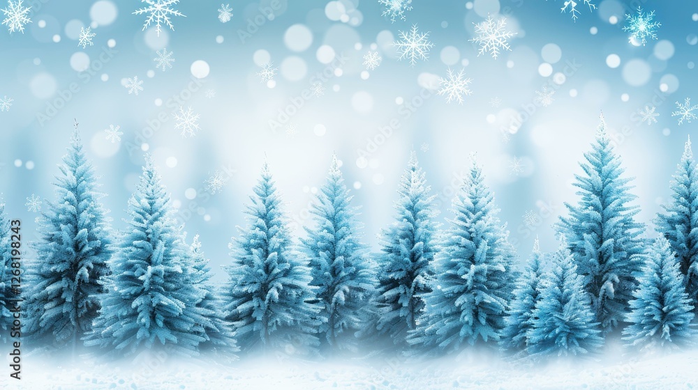 A serene winter scene with spruce trees cloaked in mist and glistening hoarfrost, capturing natures tranquil beauty. A serene winter scene with spruce trees cloaked in mist and glistening hoarfrost, capturing natures tranquil beauty.