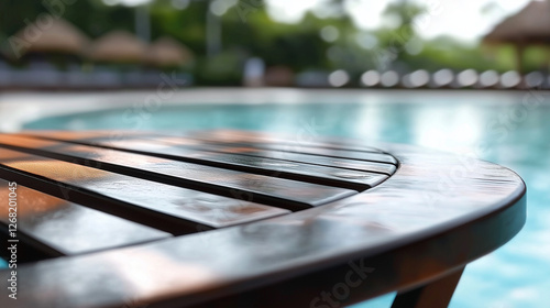 table in a pool photo