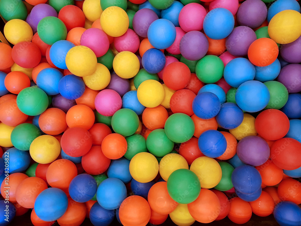 Multicolored plastic balls background. Multicolored plastic balls background.