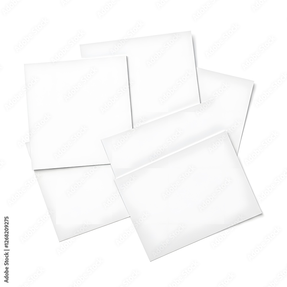 Sheets of Paper on White Background Sheets of Paper on White Background