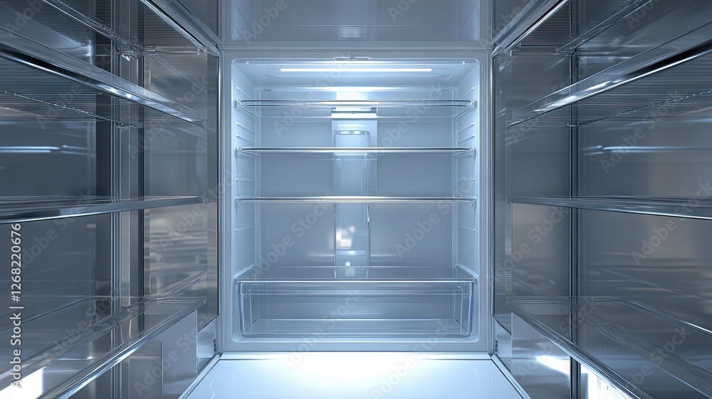 custom made wallpaper toronto digitalEmpty refrigerator with all shelves removed, ready for deep cleaning