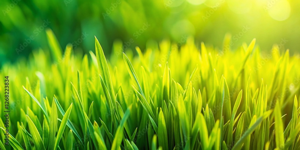 Obraz premium Lush Green Grass Texture: Perfect Even Lawn Background for Design