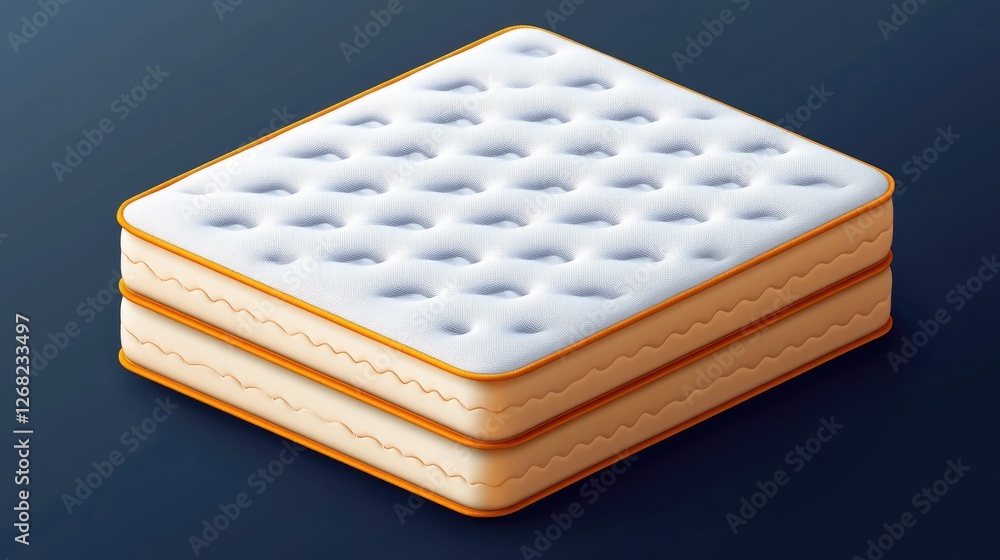 A layered mattress infographic explaining how materials impact pain relief