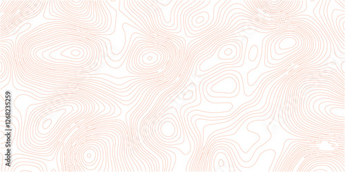 Topography wave line grid map. white wave line geography landscape Topo contour map on white background. White wave paper curved reliefs abstract background.