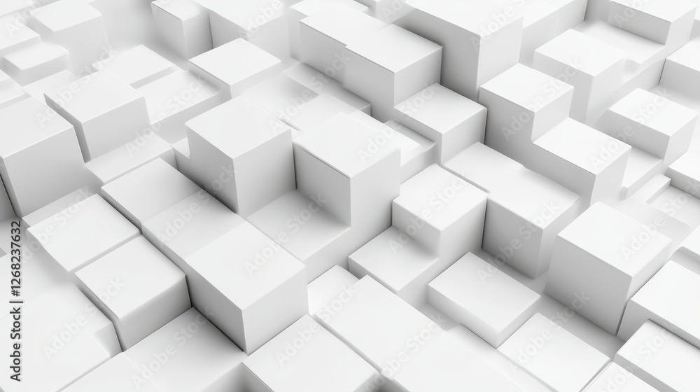 Abstract white geometric blocks create a modern, minimalist backdrop, emphasizing depth and texture with soft shadows and crisp lines. Abstract white geometric blocks create a modern, minimalist backdrop, emphasizing depth and texture with soft shadows and crisp lines.