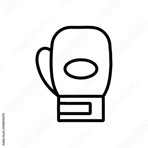 boxing glove icon Simple thin line stroke vector