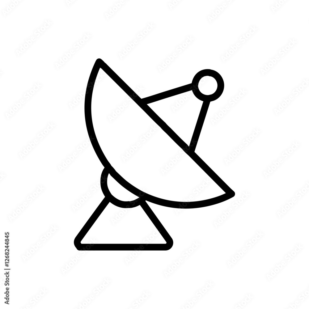 dish icon Simple thin line stroke vector dish icon Simple thin line stroke vector